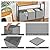 StorageWorks Gray Storage Cubes, 11 Inch Cube Storage Bins with Handle, Cube Storage Organizer Bins for Shelves and Closet, Collapsible Storage Bins, 4-Pack