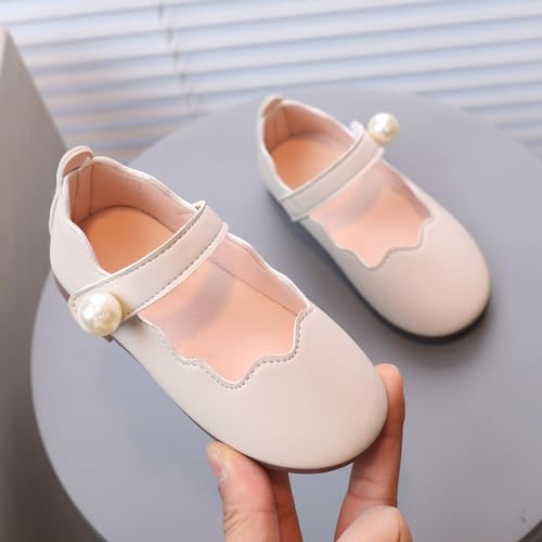 IWIHMIV Toddler Girls Mary Jane Shoes Comfortable Soft Soled Casual Shoes Outdoor Flat Soled Girls Dress Shoes2