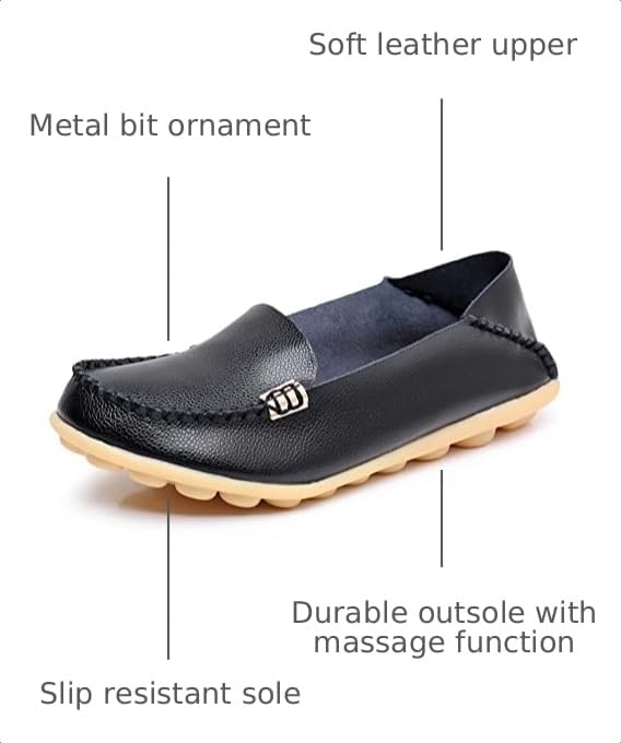 Image of VenusCelia Women's Natural Comfort 2 Walking Flat Loafer