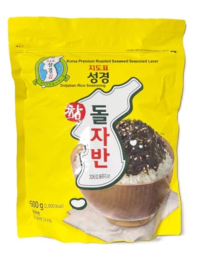 123 UBuy Shop_Korea Premium Roasted Seaweed Seasoned Laver, Doljaban Rice Seasoning 500g