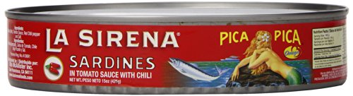 La Sirena Sardines Pica Pica in Oval Can, 15 oz