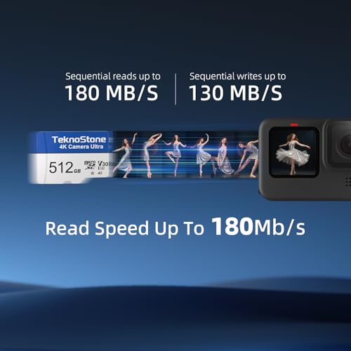Image of Camera 64GB Micro SDXC Memory Card with Adapter Up to 150MB /s Read Speed U3 V30 A2 Rated UHD Video Support TF Card for Dashcams Security Cameras Tablets Phones (1 Pack)