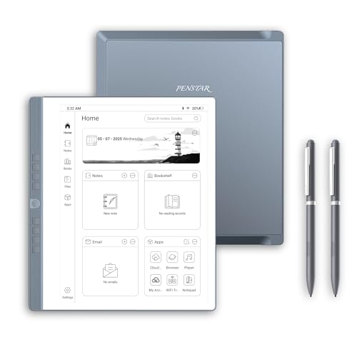 Penstar eNote 2 Paper Tablet, 10.3-inch 300 PPI Pen Only E-Ink Writing Tablet, 4G 128G Digital Notebook, AI Powered Voice-to-Text, Includes Two B5 Stylus Pens