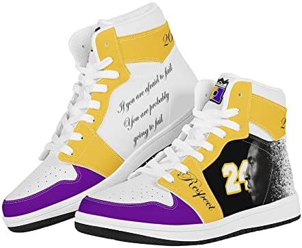 XxBeBOLDxX The Mamba 24-Legend Custom Sneakers, Sports Basketball Shoes (Numeric_8_Point_5) White | Image 3