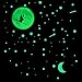 Luminoso Pegatinas de Pared,637Pcs Puntos luminosos Estrellas y Luna Pegatinas de pared Autoadhesivas Estrellas luminosas Bebé Niños Pegatinas de pared DIY para techo o paredes Estrellas brillantes
