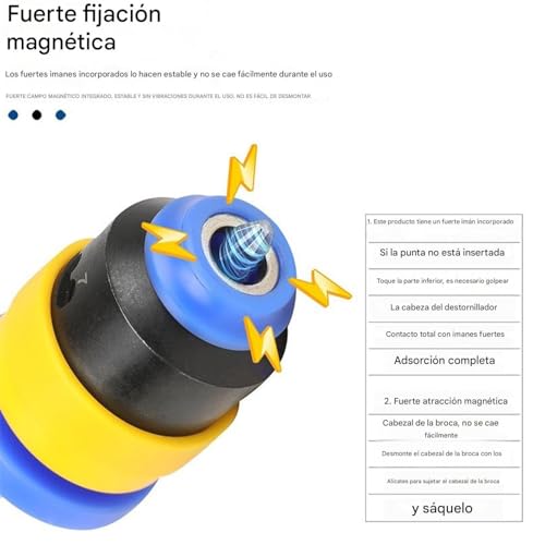 Portabrocas para taladro para solucionar tornillos sueltos con soporte ajustable de 7 niveles 6