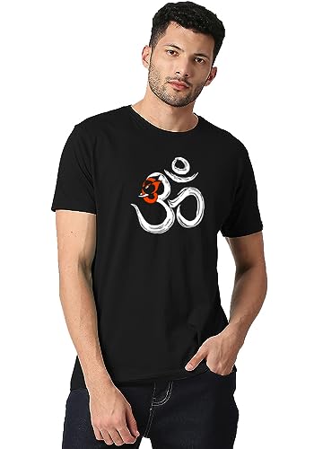 Image of Wear Your Opinion Men's S to 5XL Premium Combed Cotton Printed Half Sleeve T-Shirt (Design : Ganesha Peace)