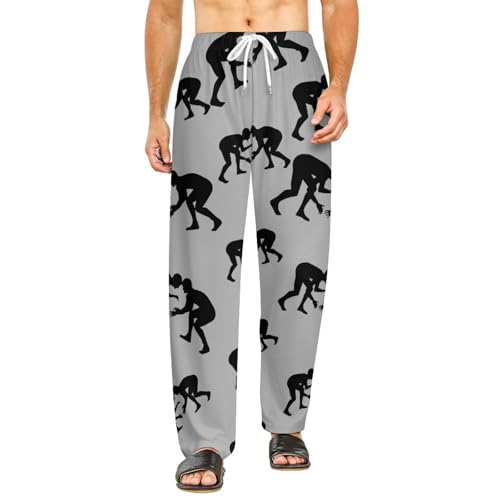 Wrestling The Wrestlers Mens Pajamas Pants Women Sleepwear Lounge Pant with Pockets