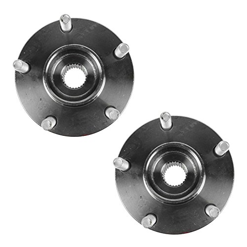 Image of TRQ 2 Piece Front Wheel Bearing & Hub Assembly Set AWD Compatible with 2008-2012 Infiniti EX35 2013 EX37 2003-2012 FX35 FX37 2003-2008 FX45 2009-2013 FX50 2011-2012 G25 2007-2008 G35 G37 2006-2010 M3