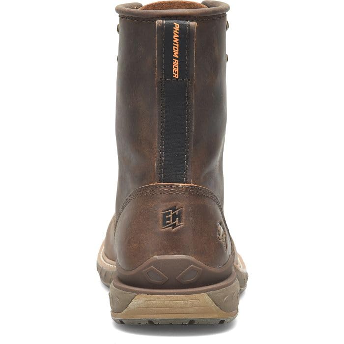 PHANTOM RIDER Raid 8” Composite Toe Work Boots for Men - Unlined Leather with Comfort Footbed, Oil & Slip-Resisting ICE Heel Outsole, EH Rated4