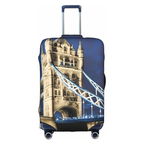 Tower Bridge in London print Anti-scratch Luggage Cover, Luggage Protective Case, Washable Luggage Cover