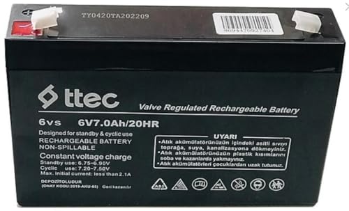 OTHER ttec 6V 7Ah Onderhoudsvrije droge batterij