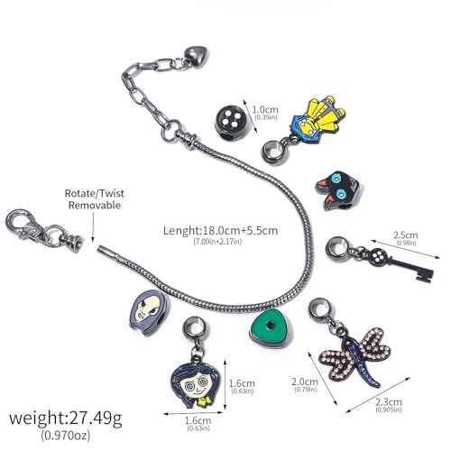 DIY Enamel Charm Bracelet Halloween Merchandise Gifts Stuff Jewelry Costume Accessories for Cosplay2