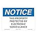 Notice/This Property Protected Sign (OS1259NH-)|Aluminum 10" X 7" Corner Mounting Holes|OSHA Signs|Sign for Business, Retail, Workplace, Restaurant, Medical Facility