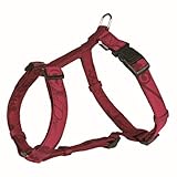  Trixie Modern Art H-Geschirr Hundekönig Elegance, XS–S: 30–40 cm/10 mm, bordeaux