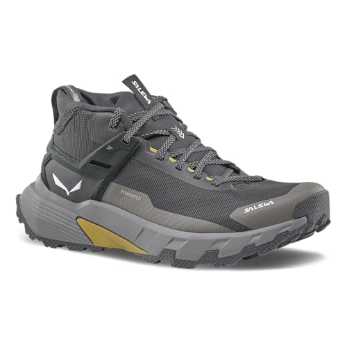 Salewa Men's Pedroc 2 Mid PTX Waterproof Trekking & Hiking Boot - Black Out/Bungee Cord - 10