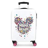 4 Multi-Richtung Räder Disney Minnie Magic Kabinenkoffer Rosa 38x55x20 cms Hartschalen ABS Kombinationsschloss 33L 2,8Kgs 4 Doppelräder Handgepäck