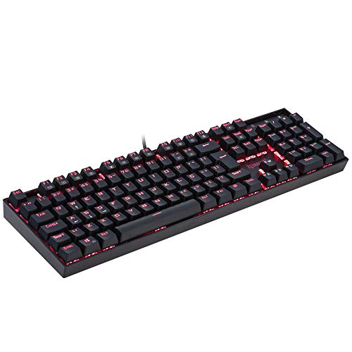 Teclado Mecânico Gamer Redragon Kumara Single Color LED Vermelho Switch Vermelho K552-2