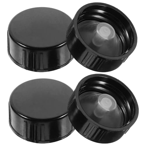 OSALADI Tapones Reutilizables de Rosca para Botellas, 4 Unidades, Cierre Hermético 28 Dientes, Ideales para Jarras y Botellas de Agua