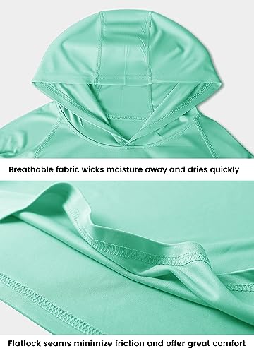 Willit WILLITAOA0030303519WA Women'S Upf 50+ Sun Protection Hoodie Spf Shirt Long Sleeve Hiking Fishing Outdoor Shirt Lightweight Hoodie Light Green Xl thumb #3
