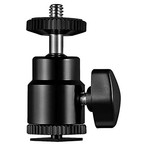 SLOW DOLPHIN Camera Hot Shoe Mount 1/4" with 1/4" Screw Adapter for Cameras Camcorders Smartphone Microphone Gopro Canon LED Video Light Video Monitor Tripod Monopod Cover
