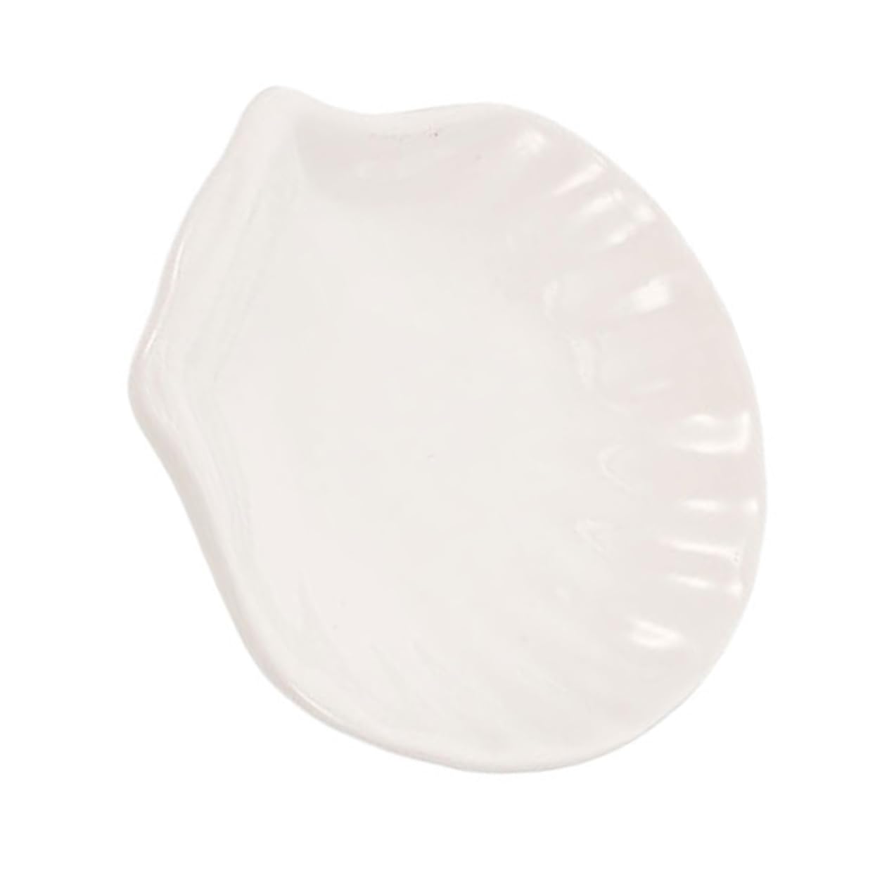 Gatuida Ceramic Tea Bag Holder Shell Shaped Dish for Sauces Seasonings Snacks Elegant present for Friends Family Easy to Clean Design