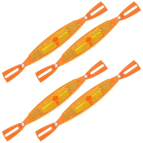 Tofficu �܂肽���ݎ�4pcs�I�����W���]�ԃz�C�[�����t���N�^�[ 360�x���˕t���^�C�������X�g���b�v �ʋ� ��ԑ��s�p����