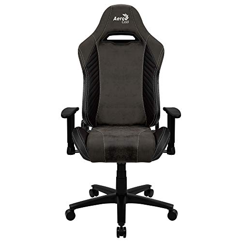 Aerocool-BARON-Silla-Gaming-AeroSuede-Transpirable-Respaldo-Ajustable-Negro