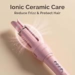 Automatic Hair Curler, 1.25 Inch (32mm) Long Barrel Curling Wand for Long Hair, Ceramic Auto Hair Curler for Women, 500M Ions, 4 Temp Settings, 2 Way Rotating, Auto Shut Off, Dual Voltage Travel Auto Curling Iron for Beginner, Anti-Scald Auto Shut Of