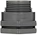 Hayward BFAS1015TES Series BFAS Short Pattern Bulkhead Fitting, Threaded x Threaded End, PVC with EPDM Seals, 1-1/2