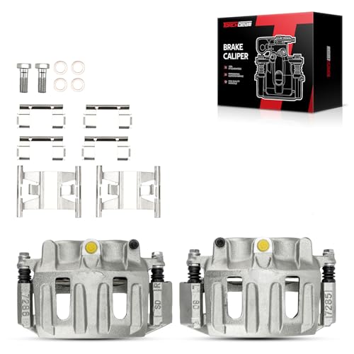 Image of Torchbeam Front Brake Calipers Set for Ford 1999-2003 F-150 5.4L, Ford 1996-1998 F-150, Ford 1999-2003 F-150 4.6L, Front Left and Front Right Calipers Replace # 18B4634+18B4635