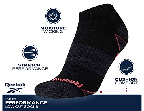 Reebok Womens No Show Socks - 12 Pack Low Cut Ankle Socks for Women - Womens Cushioned Athletic Sock (Sizes 4-10)3
