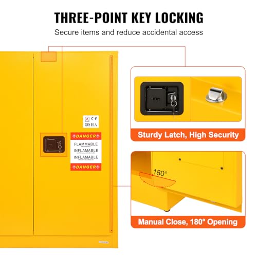 Vevor FLAMMABLE SAFETY CABINET 30 GAL Flammable Storage Cabinet 30 Gal thumb #6