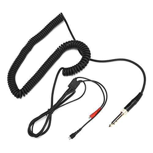 SUNGOOYUE Headphone Coiled Cable, Audio Cable with Adapter Replacement Parts for Sennheiser Hd25 Hd560 Hd540 Hd430 Hd250