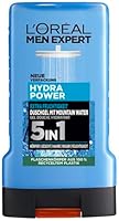 L’Oréal Men Expert Duschgel und Shampoo für Männer, Duschbad zur Reinigung von Körper, Haar und Gesicht, Herren Körperpflege für hydratisierte Haut mit Mountain Water, Hydra Power, 1 x 250 ml