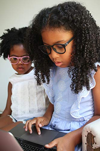 Image of Babiators Kids Blue-Light Blocking Glasses For 6+ Years - Zero Power, Anti Glare | Eye Protection From Laptop /Mobile Screen | 100% UV Protection | Unbreakable Flexible Rubber Frame | Navigator - Black