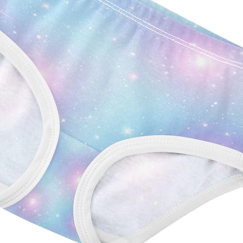 Pastel Galaxy Gradients Blue Toddler Underwear Girls, Cotton Underwear Girls, 2T–8 Years 5