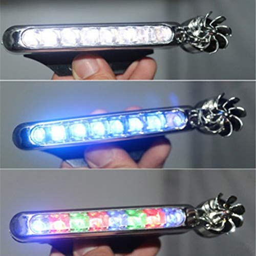 Yorten 1 par de luzes de circulação diurna do carro sem energia externa, luzes LED de carro de energ