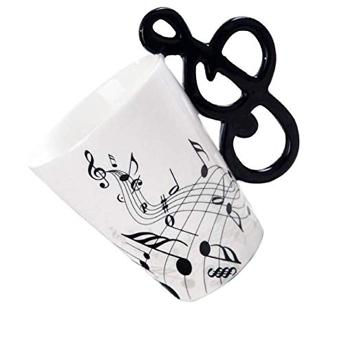 eKsdf Tasse à café en céramique avec note de musique - Tasse en porcelaine - Pour boissons chaudes et froides (type 1)