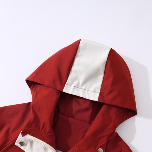 Girls Boys Windbreaker Hooded Jacket Lightweight Outdoor Hiking School Rain Coats for Kids Fall Winter Cute Trendy Clothes3