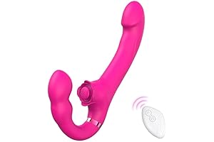 Strapless Remote Control Dual Head Vibrator