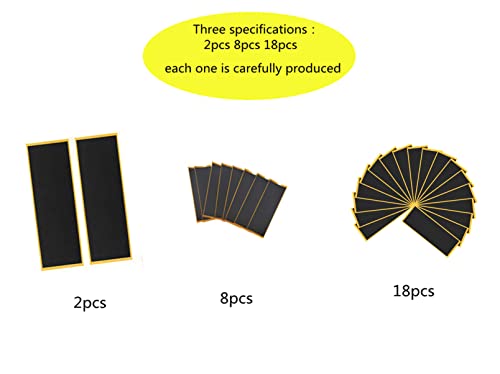 Image of 110mm x 36mm Black Wooden Fingerboard Skateboard Foam Grip Tape Stickers (18)
