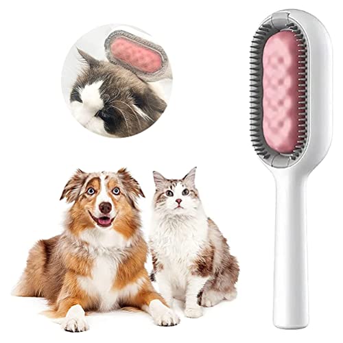 Lispeed Épilateur de nœuds pour animaux de compagnie, brosse de nettoyage multifonction portable 2 en 1 pour les chats et les chiens sensibles