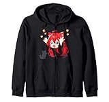 Anime Girl Lover Cats Teen Manga kawaii Nekomimi Otaku Zip Hoodie