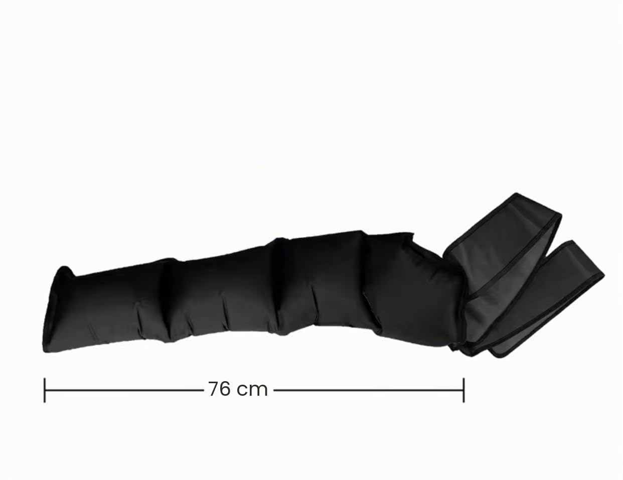 Machine de pressothérapie, Masseur de jambe avec compression d'air pour améliorer la circulation, la récupération physique, la relaxation et le drainage lymphatique (domestique ou profess.) (Noir)