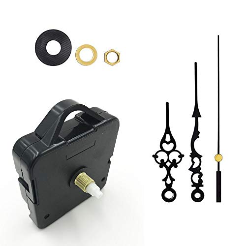 Sageme Clock Replacement Movement, High Torque Clock Motor Movement Battery Operated Battery Clock DIY Parts Replacement Mechanism Shaft Length 17mm(43/64 inch),Thread Length 9.5mm (3/8 inch)