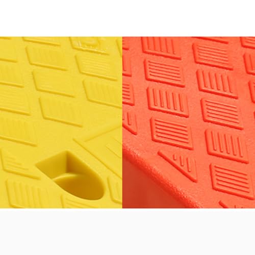 Step Mat Ramp Mat, rampa plástica para umbral, rampa de bordillo, superficie antideslizante, apta para sillas de ruedas, bicicletas, escalones (Negro, 50 x 22 x 6 cm) miniatura 4
