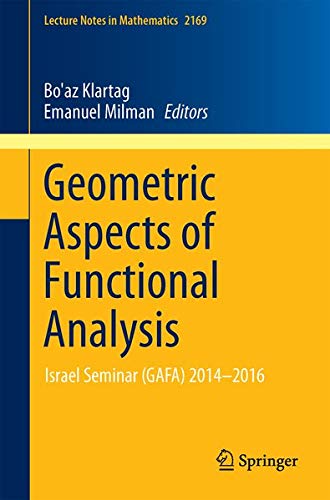 Buy Geometric Aspects of Functional Analysis — BookShops.in
