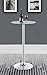 Coaster Home Furnishings - Abiline - Glass & Metal - 24-Inch Round Bar Table with Clear Tempered Glass Top and Pedestal Base - Dining Room & Home Bar - Chrome - 120341