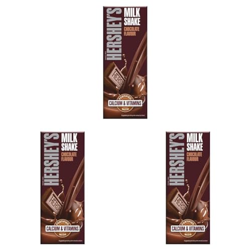 Image of HERSHEY'S Chocolate flavored Milkshake | Enriched with Calcium | Pack of 18 (6 x 180ml)